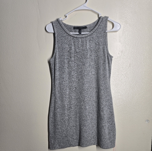 White House Black Market Gray Mini Tank Dress - Picture 1 of 3